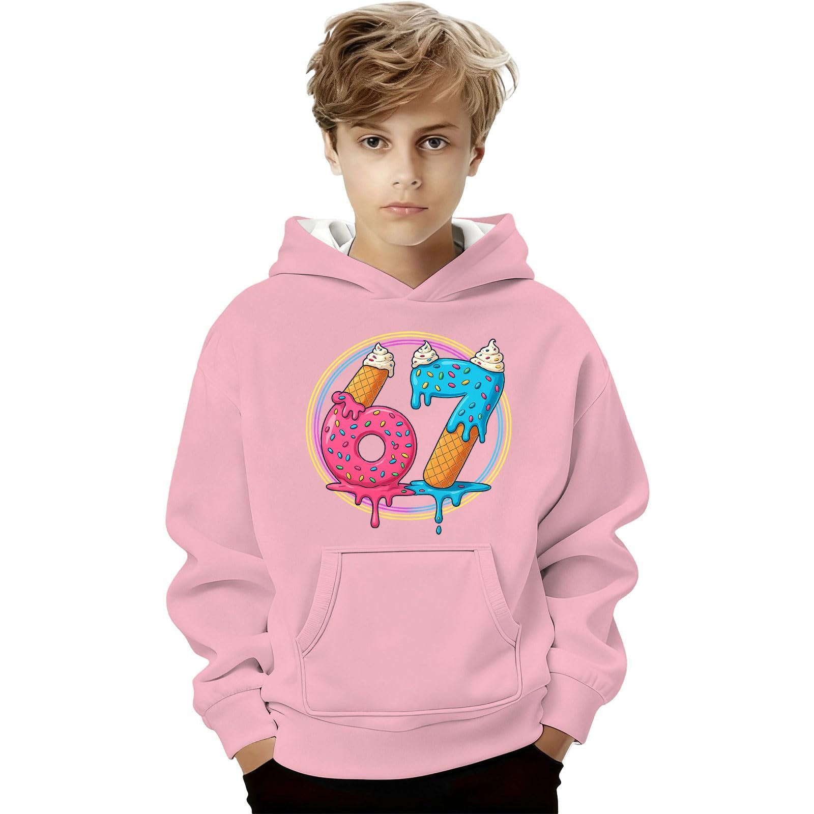 Худі Generisch з графічним принтом для хлопчиків, повсякденний пуловер, фото №2