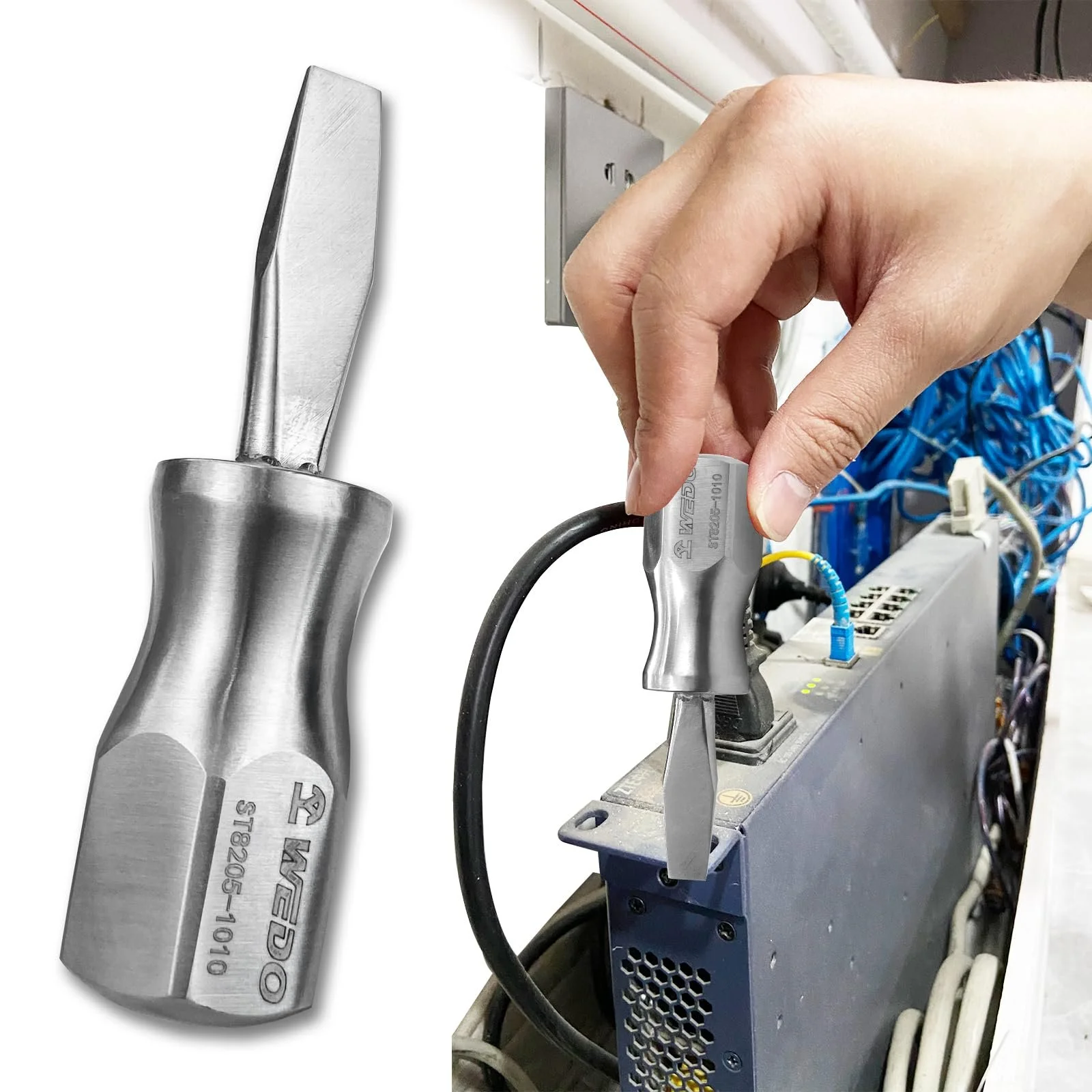 Отвертка WEDO Mini Stubby плоская стальная антикорозийная 6 мм 38 x 85 мм, фото №6