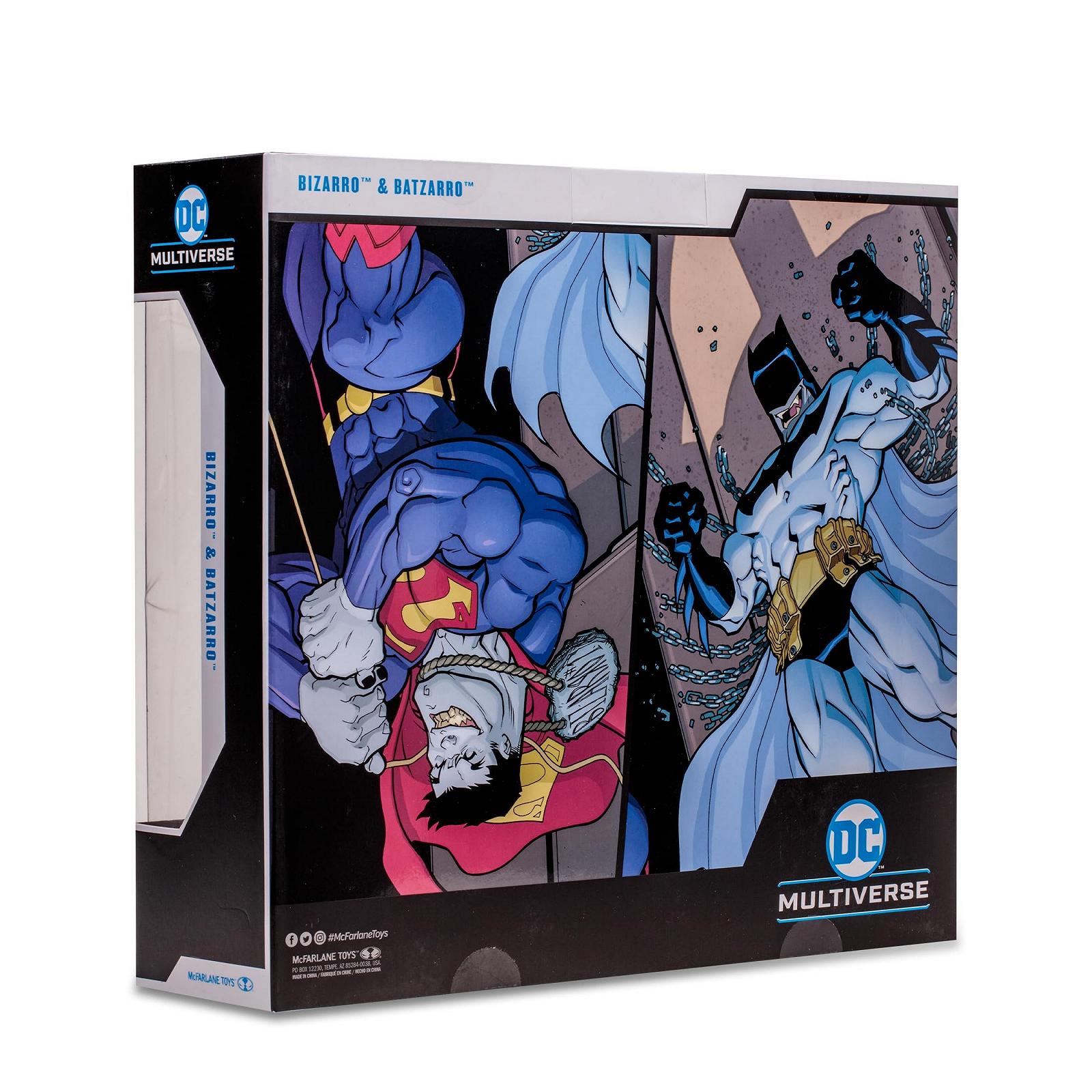 Фігурка McFarlane DC Multiverse, Бізарро та Бетзарро, 18 см, шарнірна, база-підставка, аксесуари та колекційні картки, фото №4