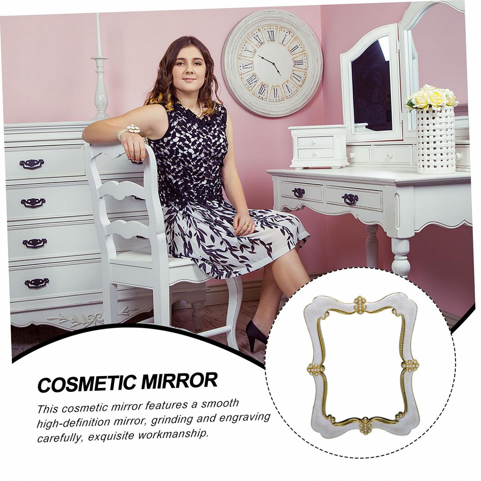 Зеркало Angoily Portable Make-Up Pack of 4 Косметическое Для девочек многофункциональное дорожное Из белого стекла для макияжа, фото №7