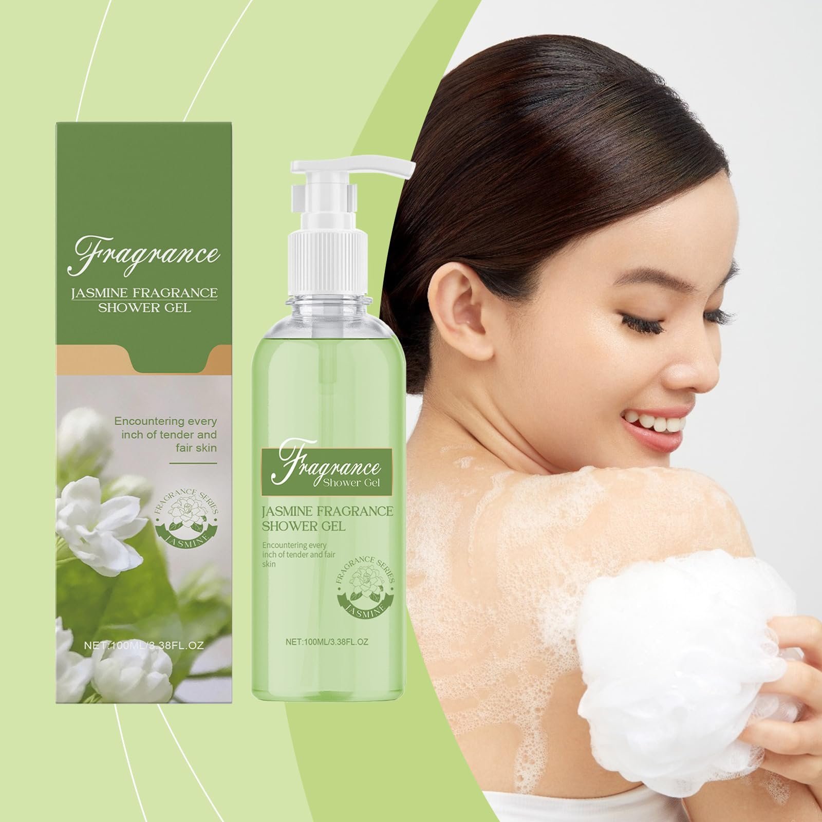 Гель для душу Deep Moisturising Jasmine Fragrance зволожувальний антибактеріальний 1 шт., фото №2