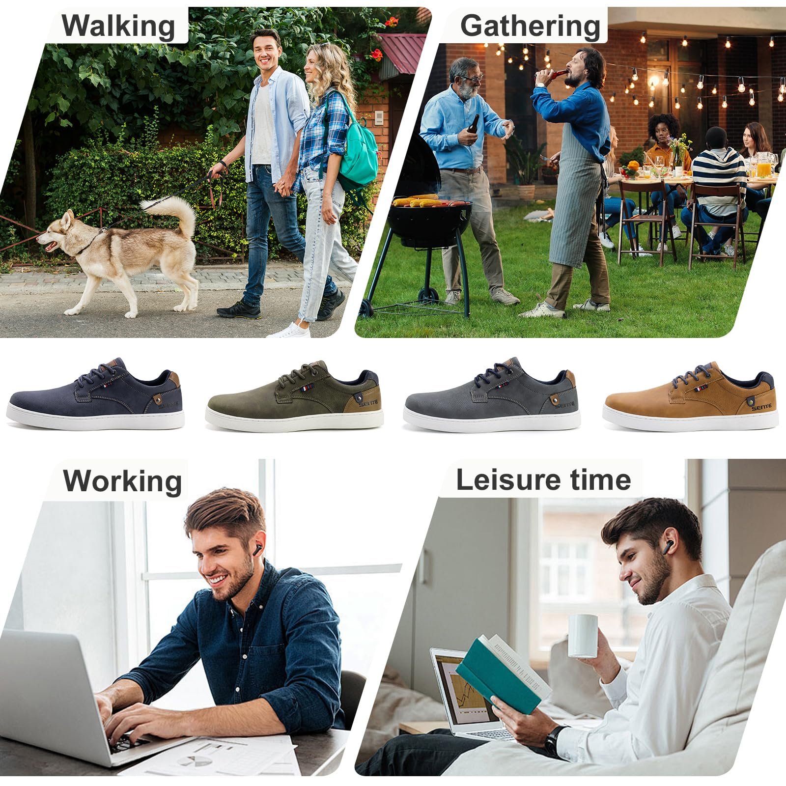 Кроссовки Pyrathon Мужская обувь Легкие оксфорды для бизнеса EU 41-46, фото №6