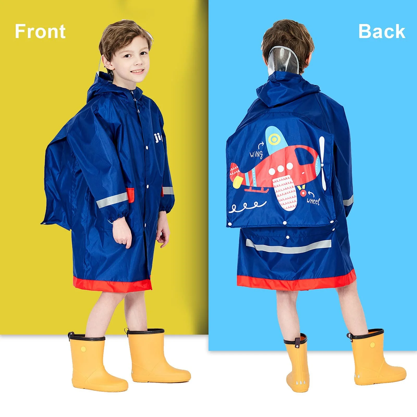 Дитячий дощовик Baogaier для хлопчиків, пончо, фото №2 Дитячий дощовик Baogaier для хлопчиків, пончо, фото №2