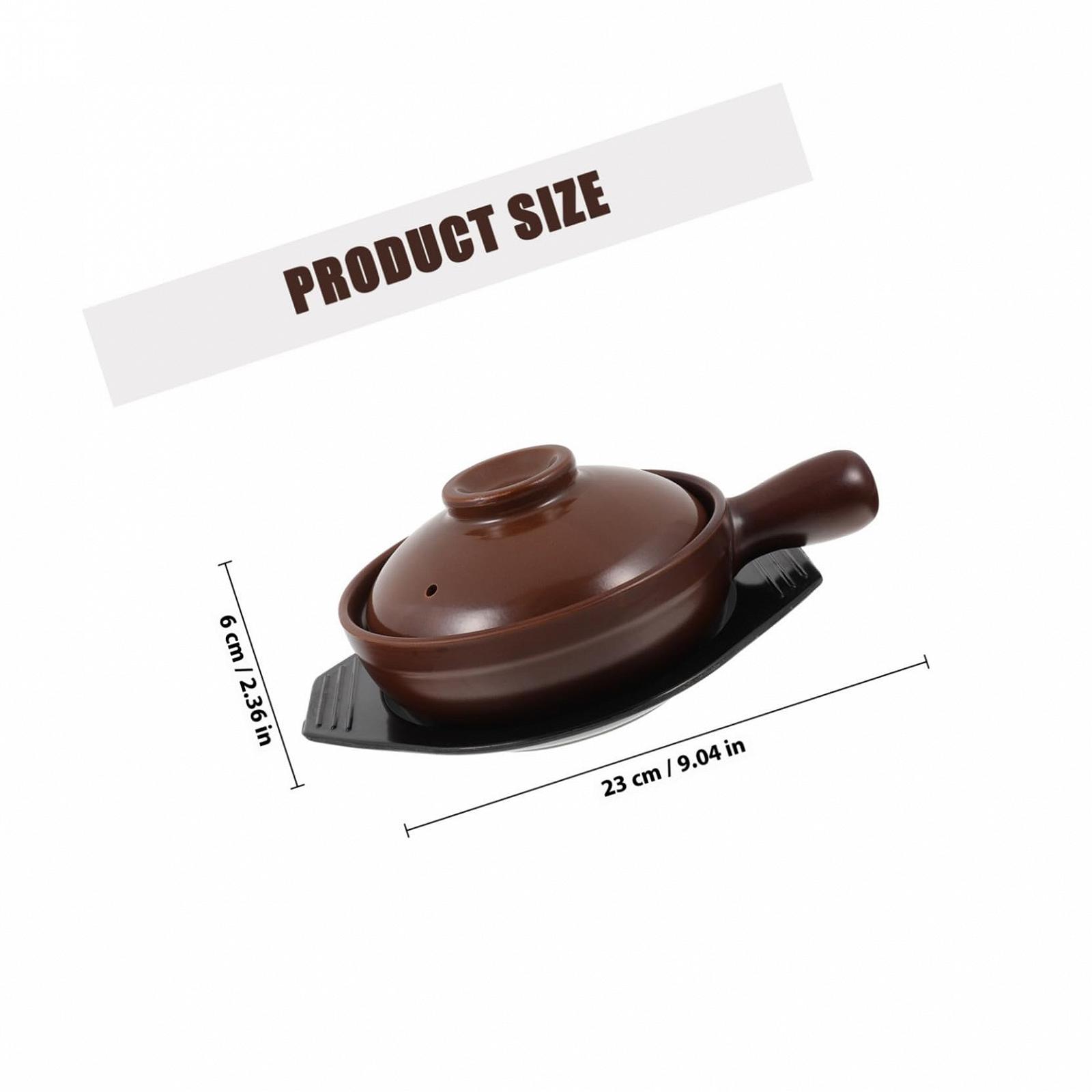 Керамічний Ковш-жаровня з ручками термостійкий кислотостійкий для тушкування та варіння, фото №2