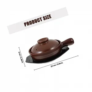 Керамическая кастрюля-жаровня с ручками термостойкая кислотостойкая для тушения и варки synthetic.ua - Фото 1