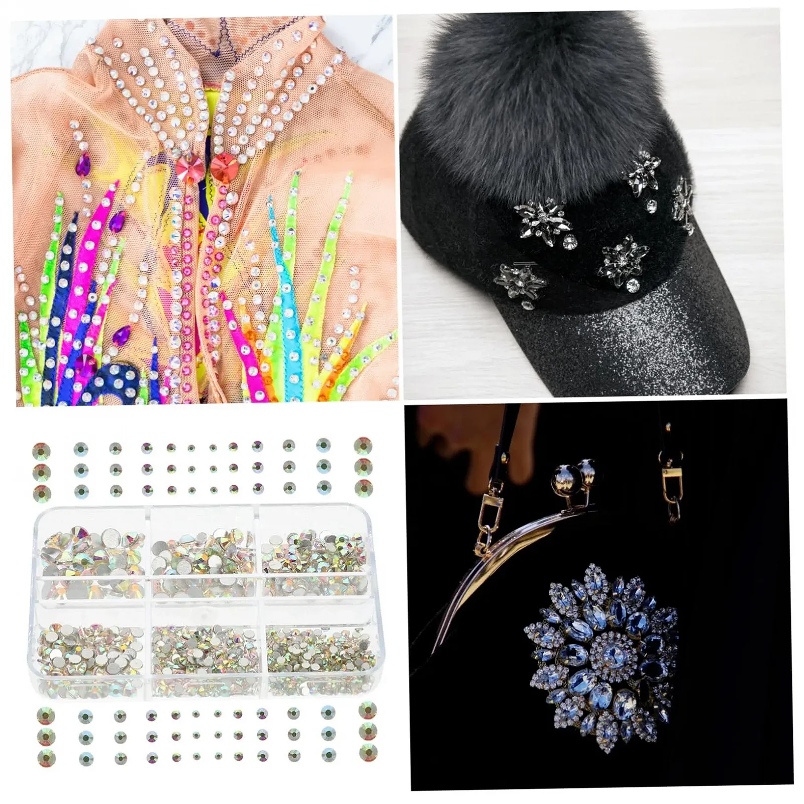 Украшения для ногтей FRCOLOR Diy Flatback Стразы для украшений маникюра, украшения со стразами для рукоделия, фото №9