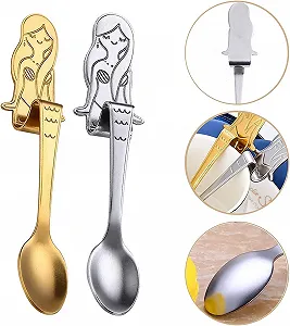 Набор из 4 кофейных ложек "Русалка", нержавеющая сталь synthetic.ua - Фото 1