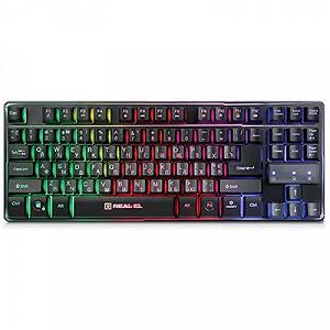Клавиатура REAL-EL 8710 Gaming TKL Backlit, black - Фото 1
