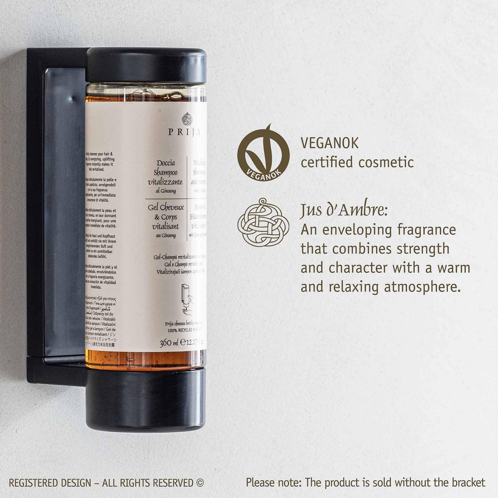 Гель для душу та шампунь Prija Skin & Hair Shampoo Revitalising з женьшенем 360 мл (набір із 18 шт.), фото №3 Гель для душу та шампунь Prija Skin & Hair Shampoo Revitalising з женьшенем 360 мл (набір із 18 шт.), фото №3