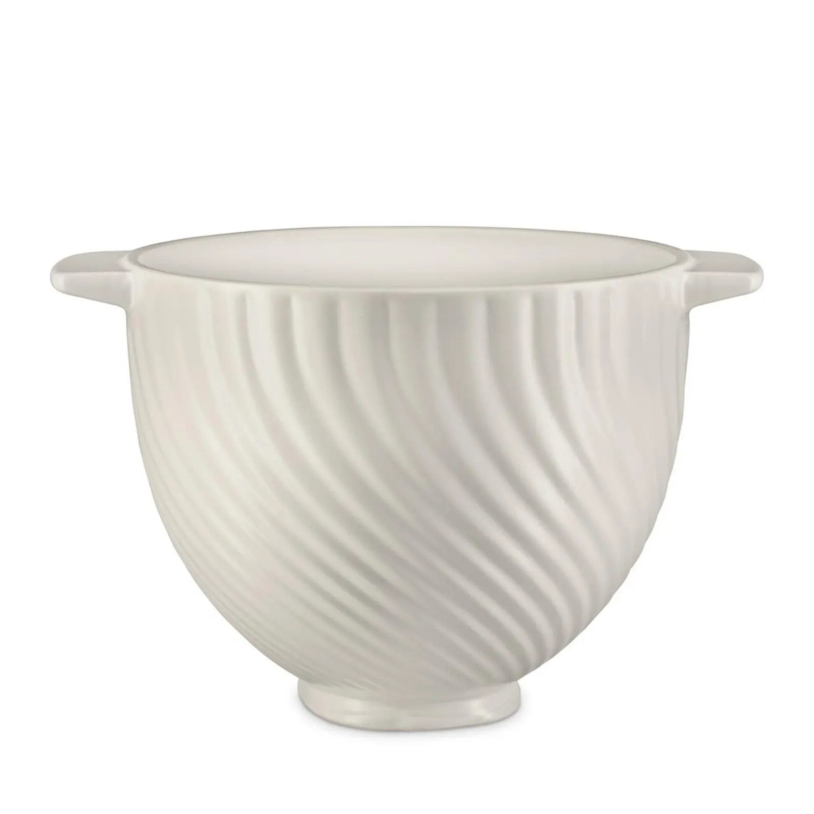 Чаша для змішування KitchenAid 5KSM2CB5MR керамічна 4.7 л Meringue White з текстурованим покриттям, фото №1