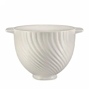 Чаша для змішування KitchenAid 5KSM2CB5MR керамічна 4.7 л Meringue White з текстурованим покриттям - Фото 1