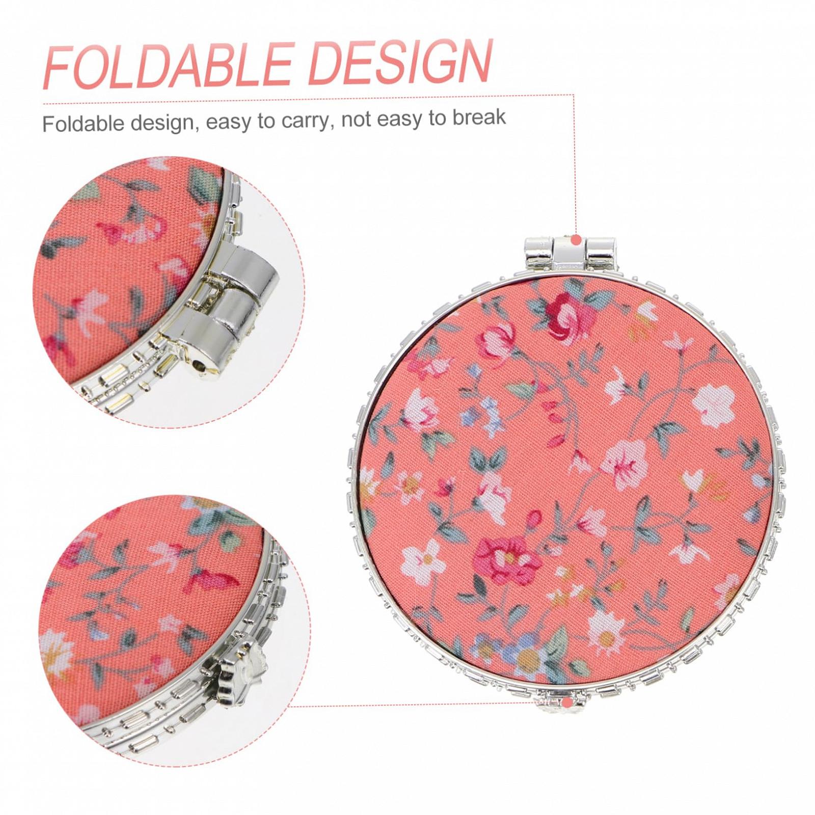 Зеркало Angoily Двухстороннее Мини Тканевая Вышивка Ручное, фото №7 Зеркало Angoily Двухстороннее Мини Тканевая Вышивка Ручное, фото №7