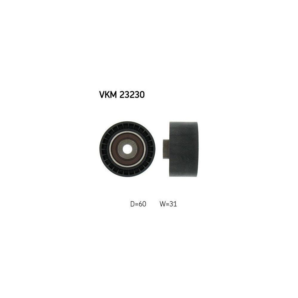 Напрямний/обвідний ролик зубчастого паса SKF VKM 23230 для CITROËN FIAT PEUGEOT, правий, фото №1