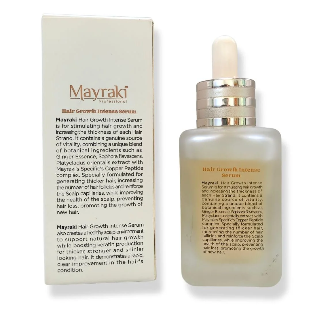 Інтенсивний засіб для волосся Mayraki Professional Mayraki з мідним пептидом Ghk-Cu Dht Blocker для густішого та міцнішого росту волосся 45 мл, фото №2