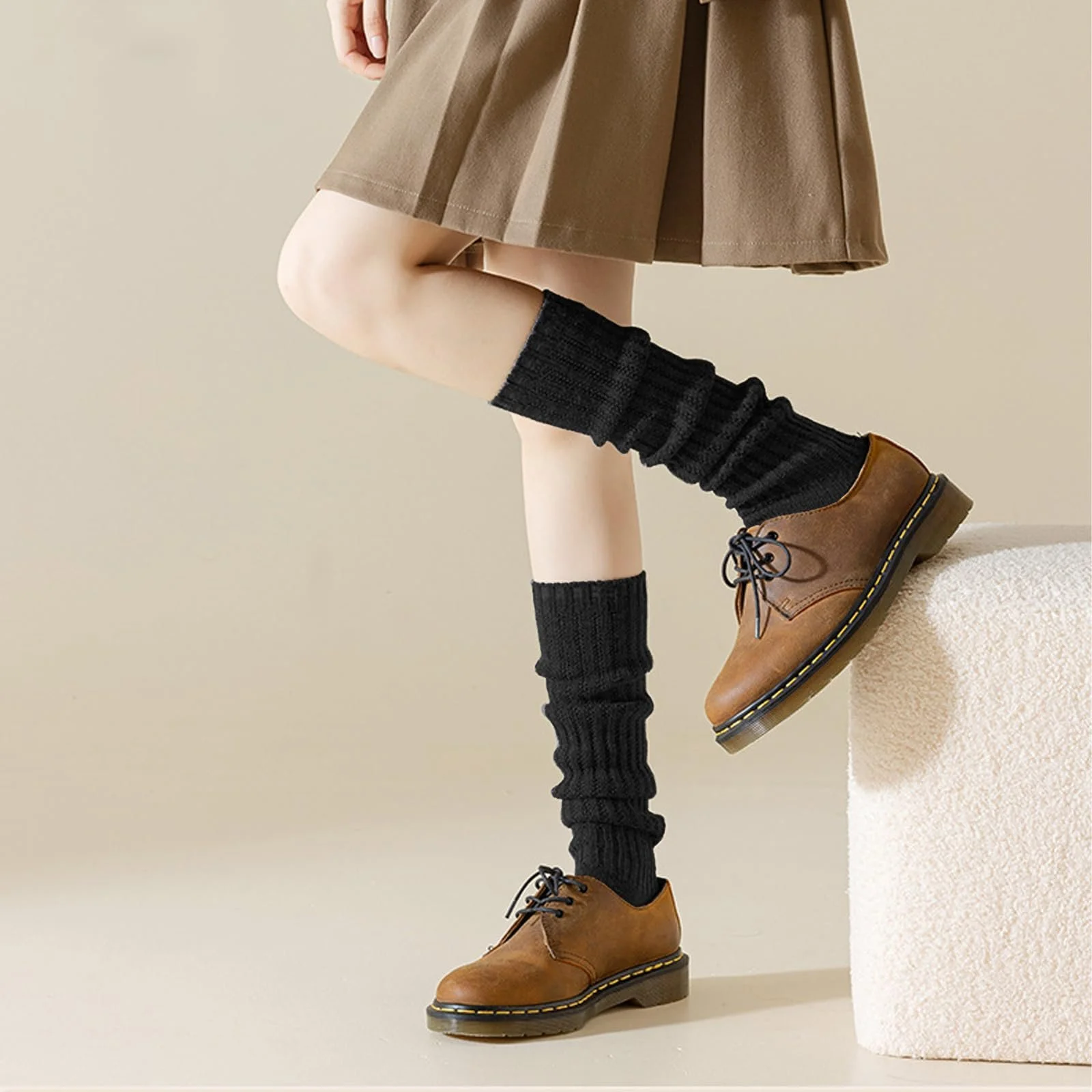 Шкарпетки Slouch для жінок 3 пари, подовжені шкарпетки до колін, фото №5