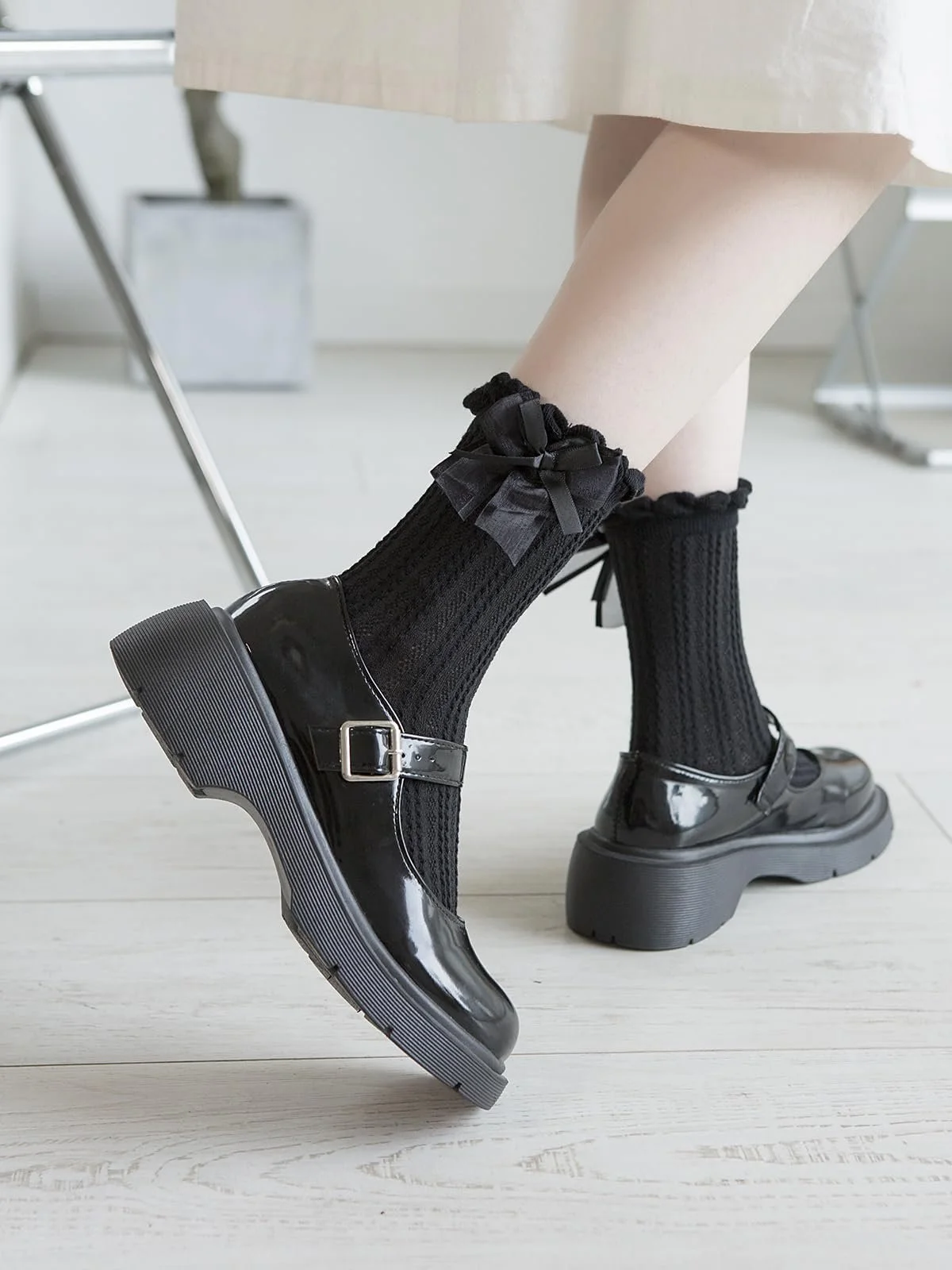 Шкарпетки Yawlsow з оборками, 3 пари, жіночі, фото №5