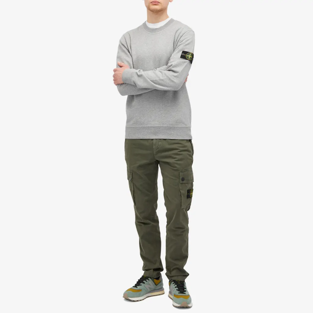 Джемпер Stone Island Men's Grey Crew Sweatshirt XXL, фото №3