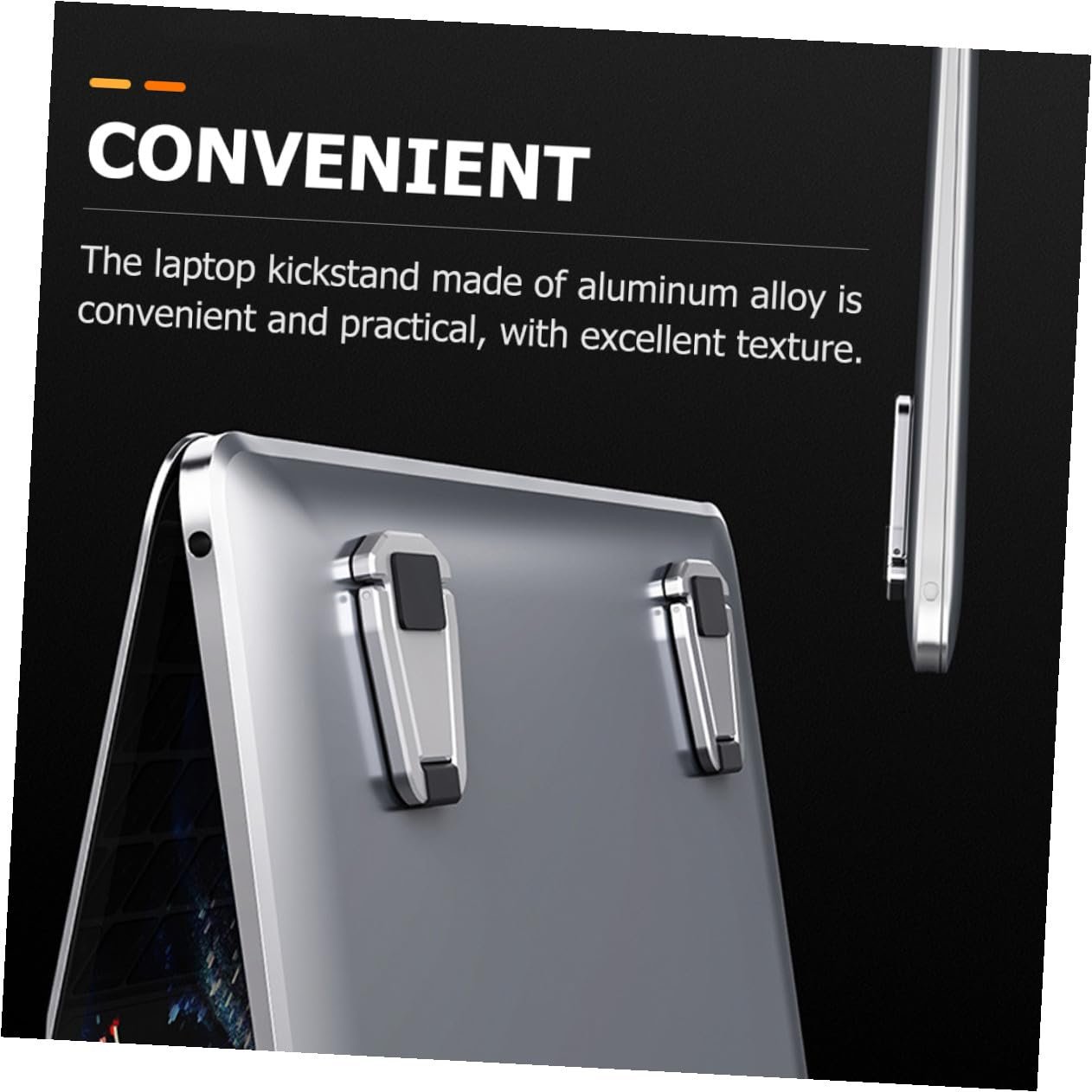 Підставка для ноутбука Алюмінієва регульована по висоті портативна легка стабільна трикутна структура для кращого охолодження випадкового кольору, фото №3 Підставка для ноутбука Алюмінієва регульована по висоті портативна легка стабільна трикутна структура для кращого охолодження випадкового кольору, фото №3