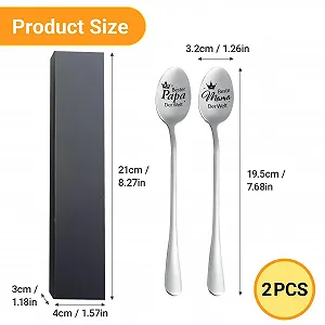 Ложка Кавова Набір 2 шт.: З гравіюванням synthetic.ua - Фото 1