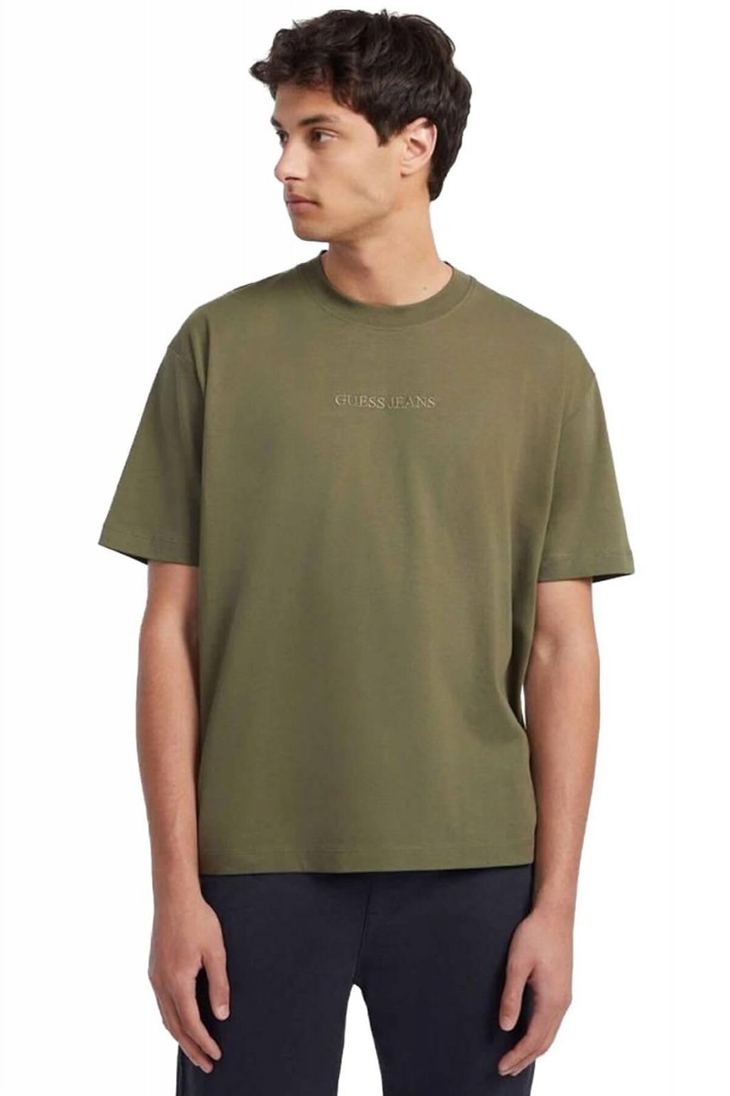 Мужская футболка Guess - Guess Jeans - Оливковое - L, фото №1