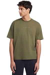 Футболка GUESS JEANS з короткими рукавами чоловіча зелена - Фото 1