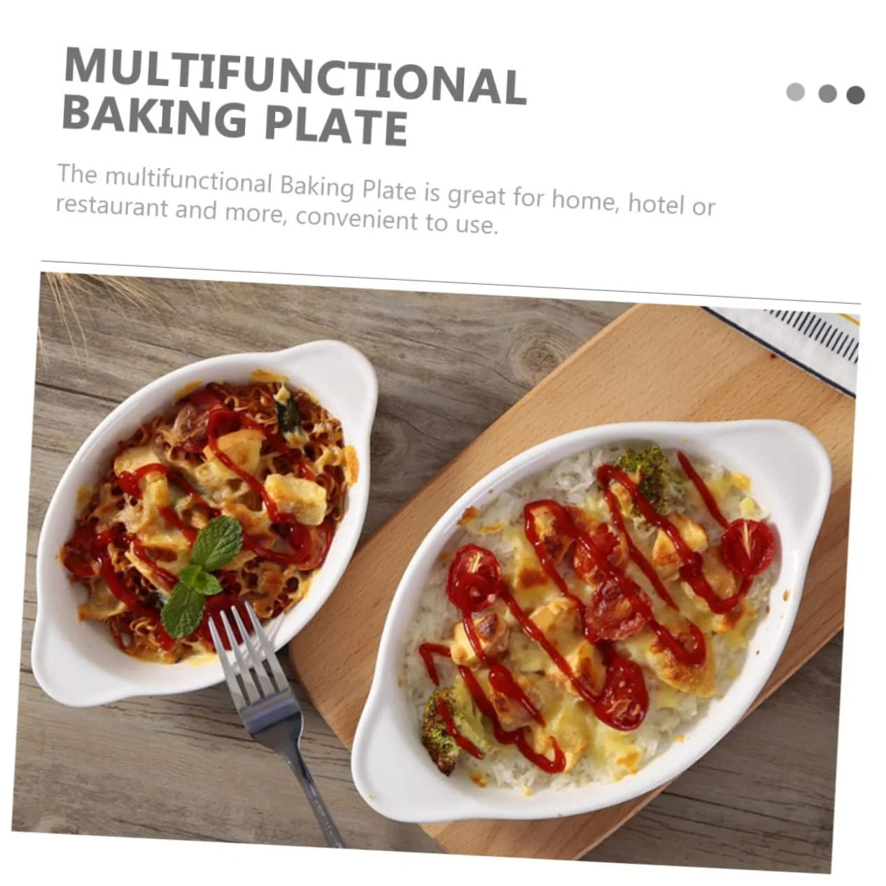 Форма для запікання VICASKY Керамічна Овальна з двома ручками, фото №6 Форма для запікання VICASKY Керамічна Овальна з двома ручками, фото №6