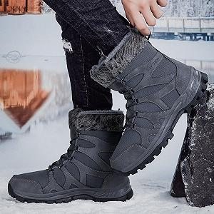 Сапоги Generisch Winter Мужские Зимние Ботинки - Укороченные Сапоги synthetic.ua - Фото 1