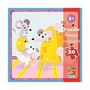 Пазлы Домашние питомцы мышата 20 элементов [tsi173497-TSI] - Фото 1