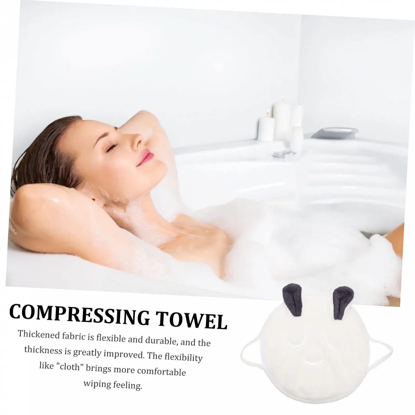 Маска для лица CALLARON Cartoon, Увлажняющая маска-полотенце для теплых компрессов, Плотный флис для ежедневного ухода за кожей и расслабления, фото №5