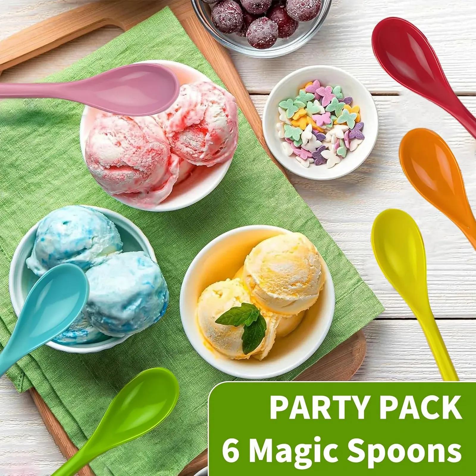 Набір пластикових ложок 6 шт, фото №6