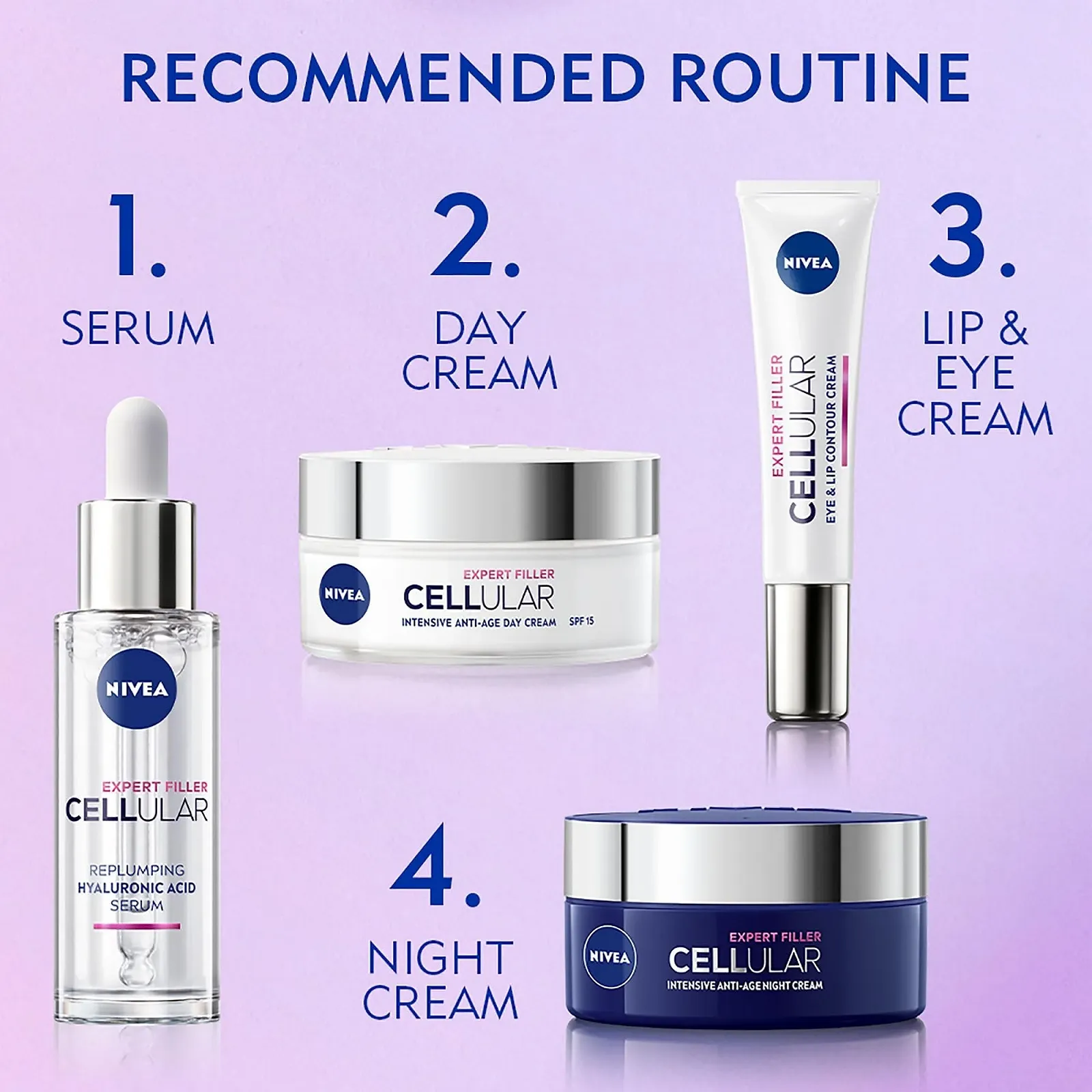 Денний крем Nivea Cellular Anti-Age SPF 15 50 мл, фото №7
