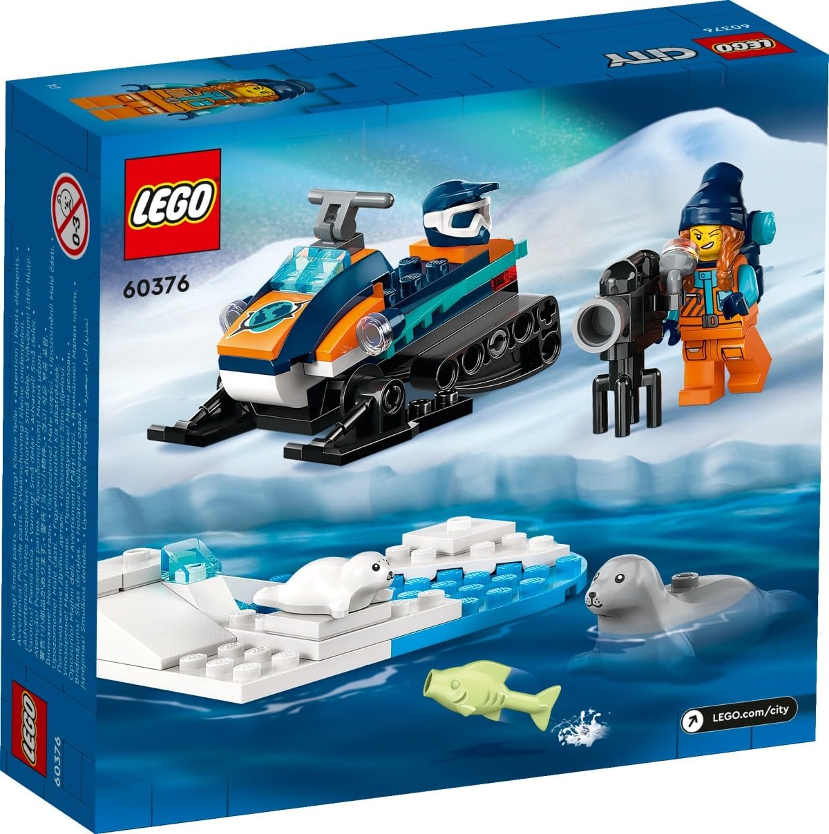 Набір Lego City 60368 Арктичний науково-дослідний корабель 60376 Арктичний снігохід, фото №6