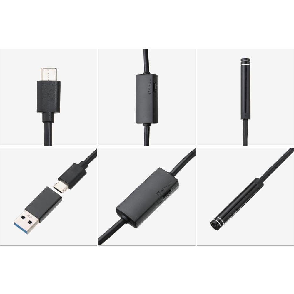Ендоскоп Fudeshe TPYE-C Інспекційна камера USB Snake Інспекційна камера Промисловий трубопровід Автомобільний Телефонний ендоскоп, фото №6