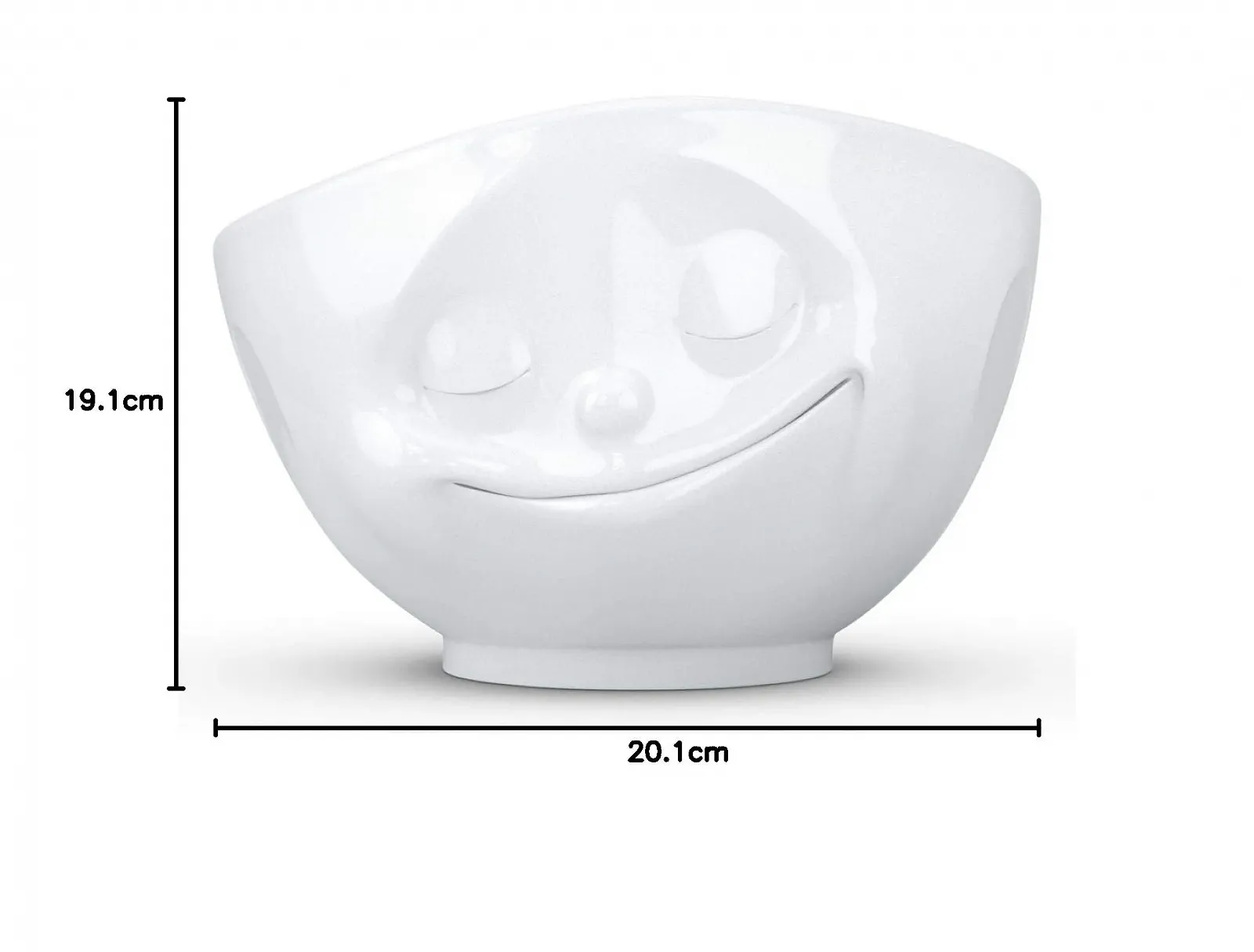 Миски FIFTYEIGHT PRODUCTS Счастливый (фарфор, 1000 мл, белый), фото №10