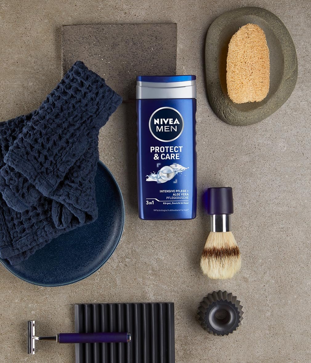 Гель для душа NIVEA MEN Protect&Care с алоэ вера 500 мл (Упаковка из 5 шт.), фото №4