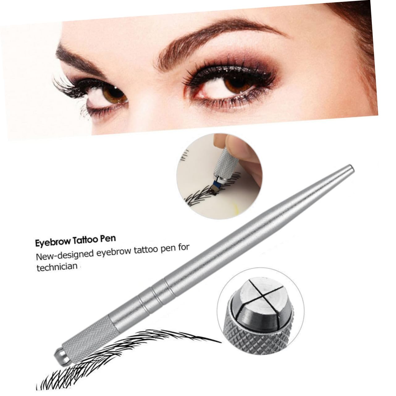 Олівець Minkissy 1stk для брів Вишитий постійний макіяж з одним наконечником, фото №2 Олівець Minkissy 1stk для брів Вишитий постійний макіяж з одним наконечником, фото №2