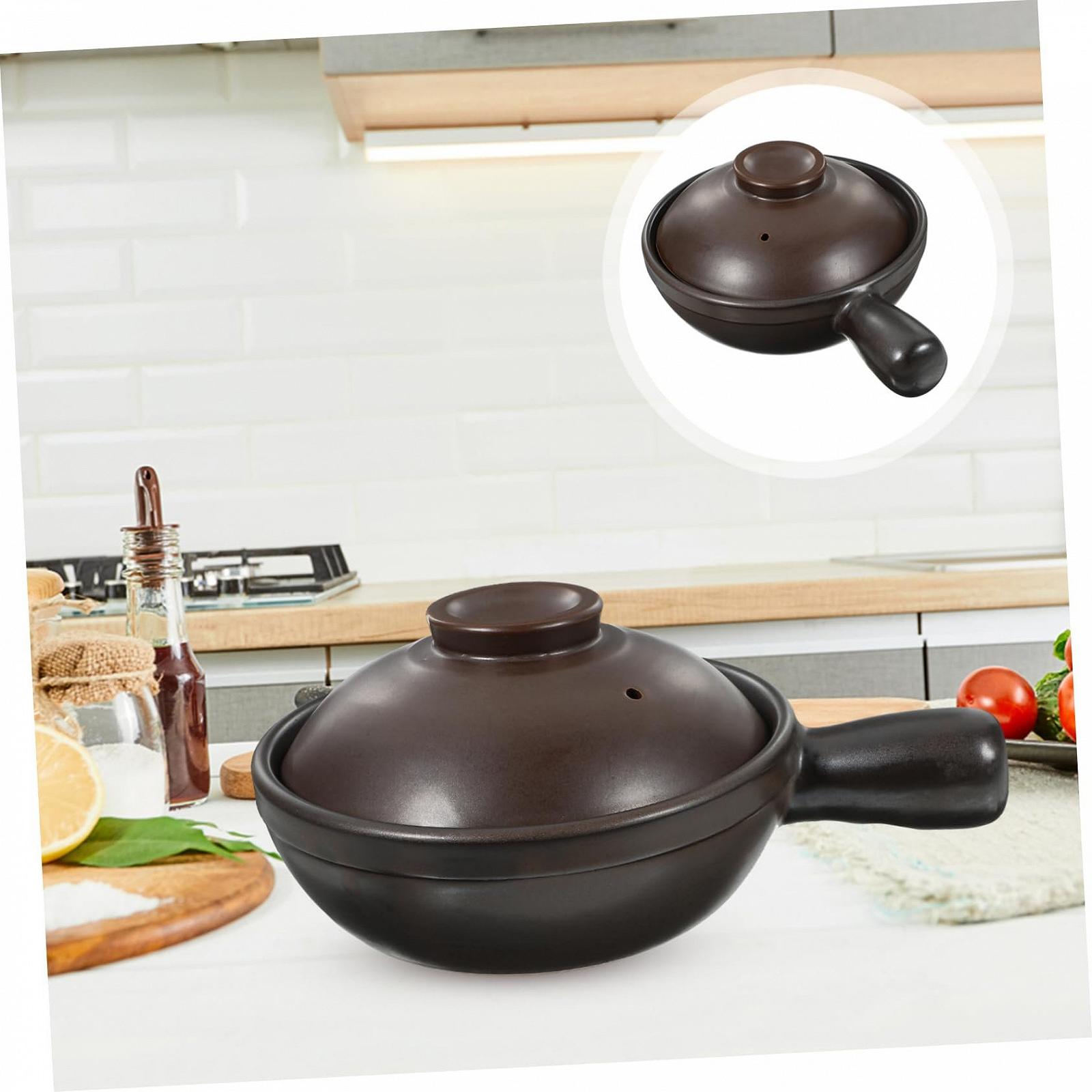 Кастрюля керамическая SOIMISS Porcelain Casserole для супа и риса с крышкой, фото №8