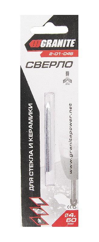Свердло-піка для скла та плитки GRANITE 4х60 мм 2-01-046, фото №2