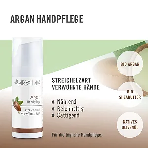 Крем для рук ARYA LAYA Argan Care, набор 2 x 50 мл: питательный и защитный уход для ваших рук с дополнительной дозой влаги, насыщенная формула для мягкой, ухоженной кожи, веганский synthetic.ua - Фото 1