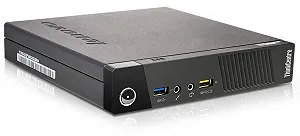 Міні ПК Lenovo ThinkCentre M73 Tiny / Intel Core i5-4570T / RAM 8GB / SSD 256GB / Intel HD Graphics 4600 / 1 x VGA / 1 x DisplayPort / LAN / Wi-Fi / Bluetooth / Windows 10 / Чорний synthetic.ua - Фото 1