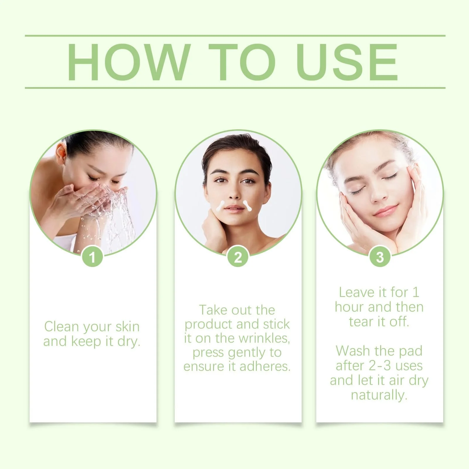 Силиконовые патчи для лица против старения, фото №6