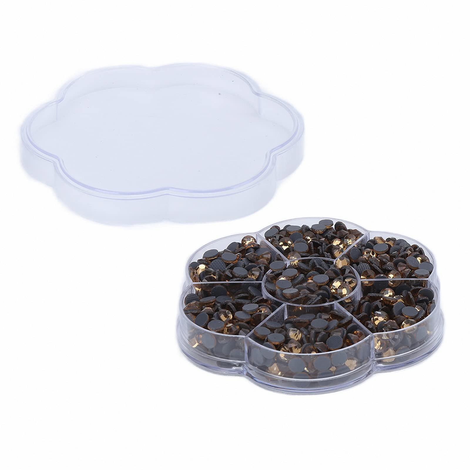 Стрази Emoshayoga Скло Прозорий, Жовтий, 200 шт, фото №6