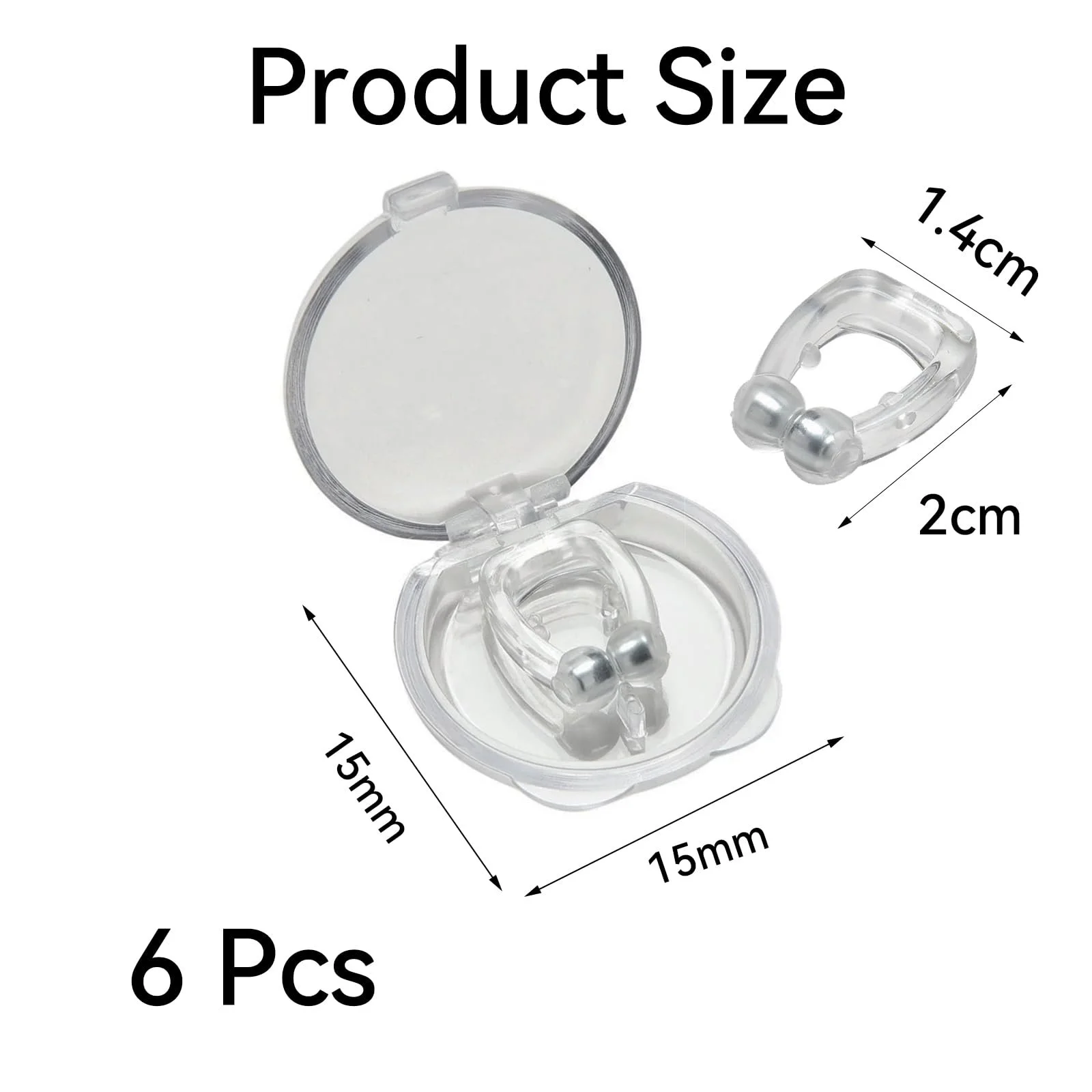 Набор из 6 стопоров от храпа, разделитель для носа., фото №2