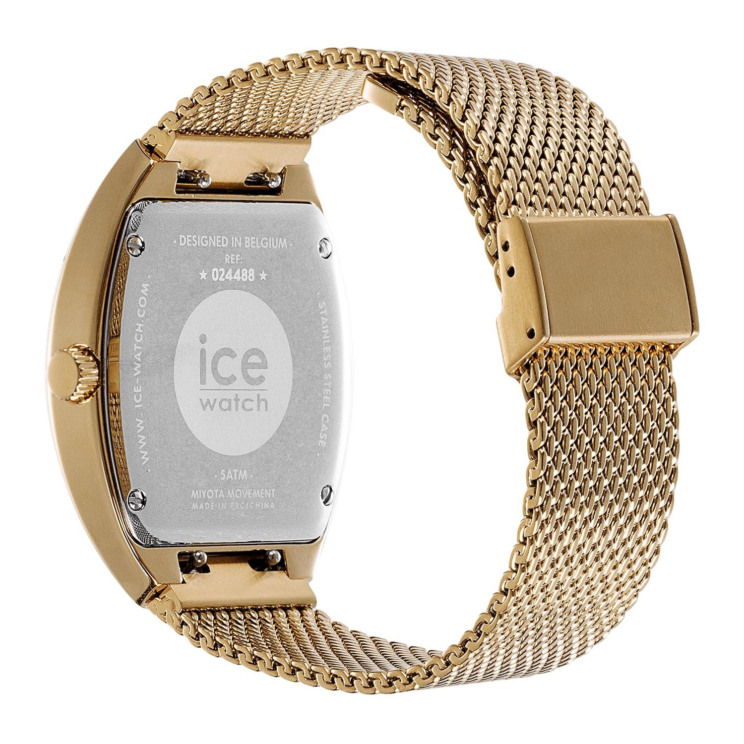 Годинник ICE-WATCH Ice Boliday Dome Metal Mesh Золотий Жіночий з ремінцем з нержавіючої сталі (Маленький), фото №4