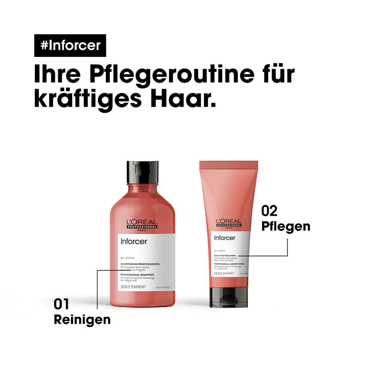 Шампунь и кондиционер L'Oréal Professionnel Series Expert Inforcer с витамином B6 и биотином для сухих и ломких волос, фото №5 Шампунь и кондиционер L'Oréal Professionnel Series Expert Inforcer с витамином B6 и биотином для сухих и ломких волос, фото №5