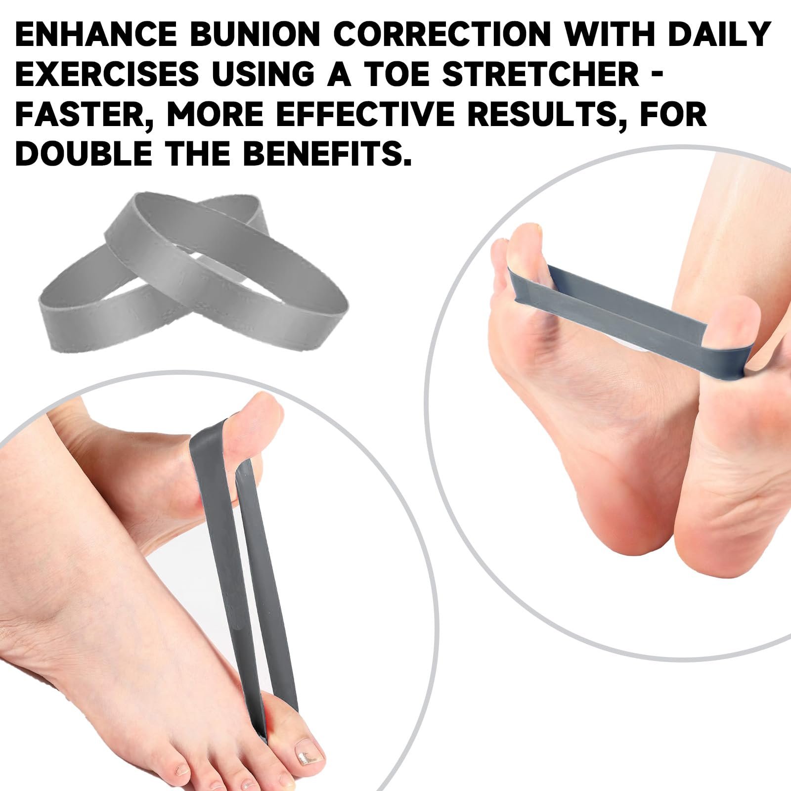 Разделитель для большого пальца стопы Hallux Valgus с лентой, фото №7