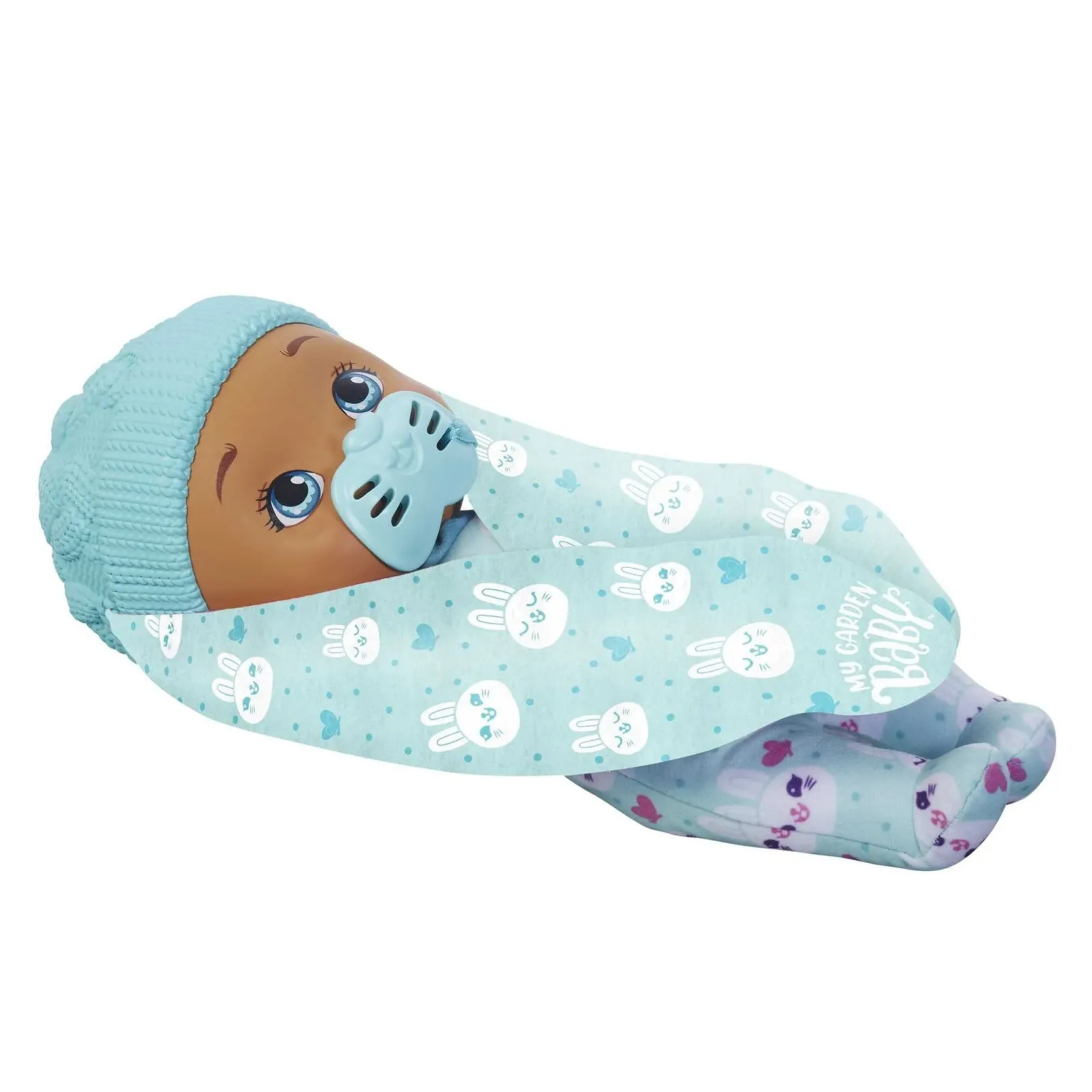 Лялька My Garden Baby Перше зайченя HGC09, м’яке тіло з плюшевими вушками, блакитний, іграшка для малюків від 18 місяців, фото №4 Лялька My Garden Baby Перше зайченя HGC09, м’яке тіло з плюшевими вушками, блакитний, іграшка для малюків від 18 місяців, фото №4