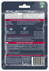 Тканевая маска L'Oréal Paris RevitaLift Laser X3 Anti-Ageing с тройным действием для женщин: для упругой, сияющей и ровной кожи с про-ретинолом, витамином C и гиалуроновой кислотой, набор из 5 штук synthetic.ua - Фото 1