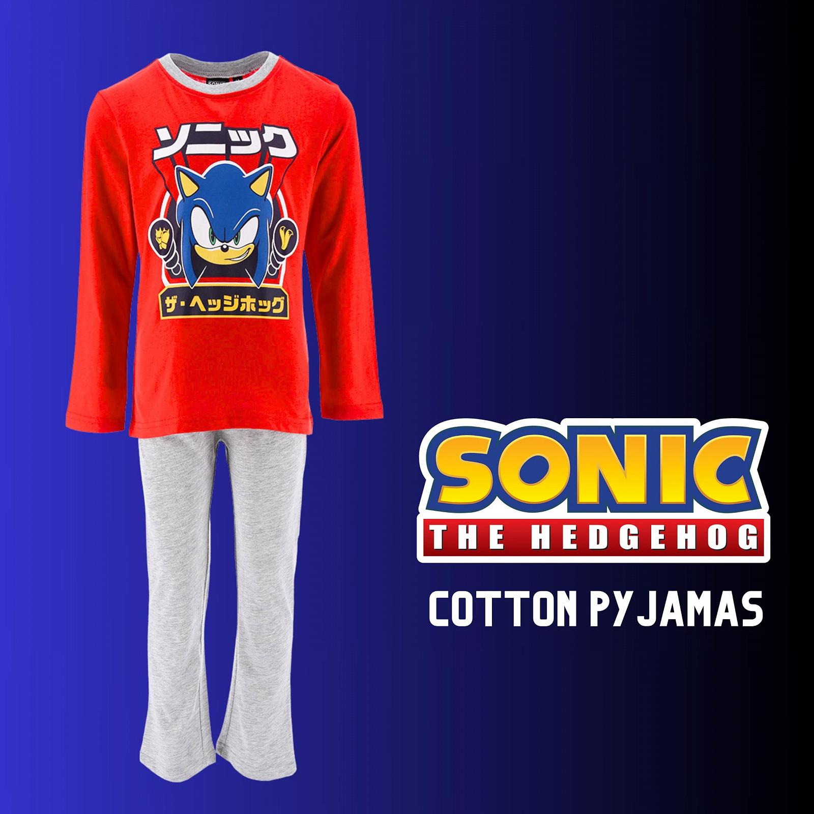 Комплект піжами для хлопчиків Sonic the Hedgehog Футболка та довгі штани Набір 2 шт, фото №3