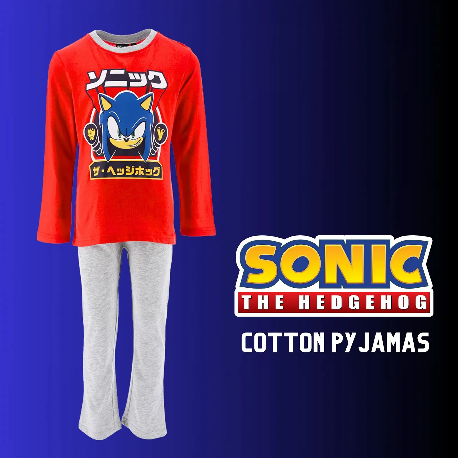 Комплект пижамы для мальчиков Sonic the Hedgehog Футболка и длинные штаны Набор 2 шт, фото №3 Комплект пижамы для мальчиков Sonic the Hedgehog Футболка и длинные штаны Набор 2 шт, фото №3